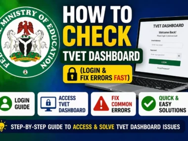 How to Check TVET Dashboard 2026 (Login & Fix Errors Fast)