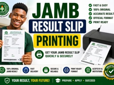 JAMB Result Slip Printing 2026 Begins May 18th – How To Print Original UTME Result