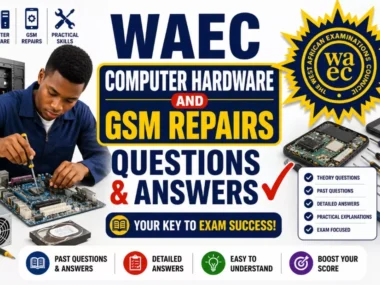 WAEC Computer Hardware and GSM Repairs 2026 Questions And Answers