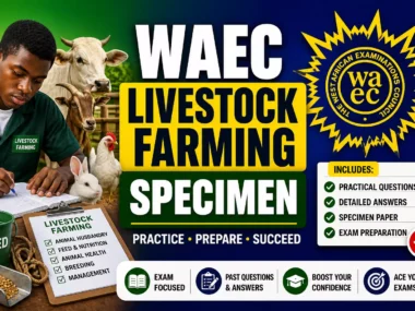 WAEC Livestock Farming Specimen 2026