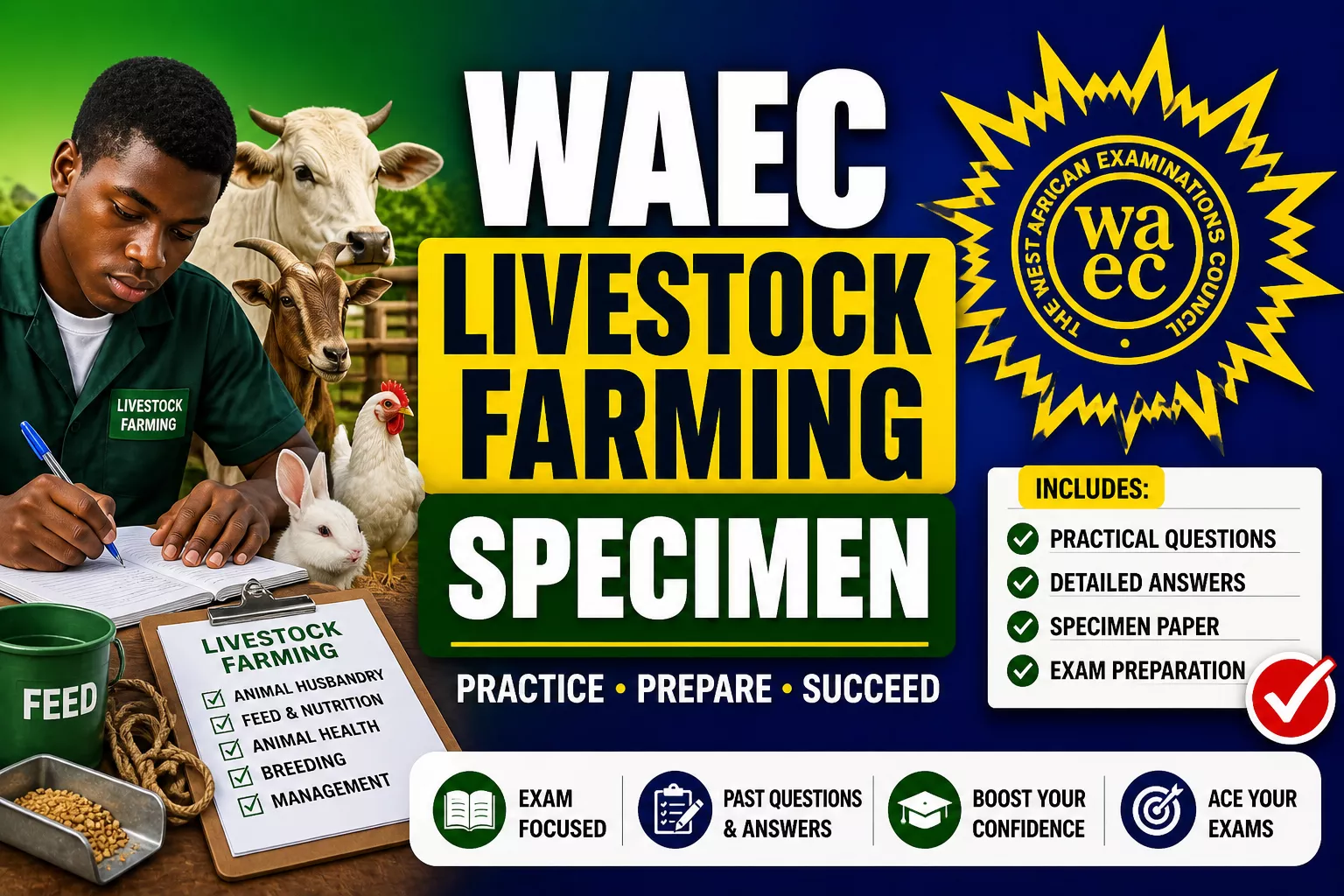 WAEC Livestock Farming Specimen 2026