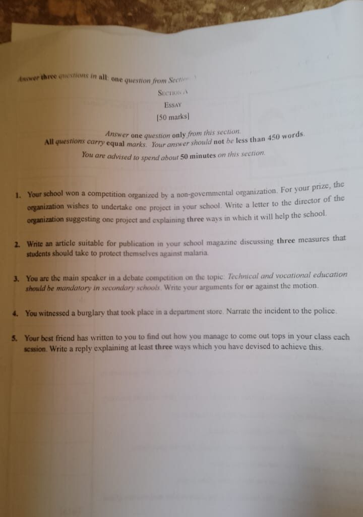 Your best friend has written to you to find out how you manage to come out tops in your class each session. Write a reply explaining at least three ways which you have devised to achieve this.