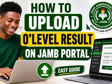 How To Upload O'Level Result on JAMB Portal 2026